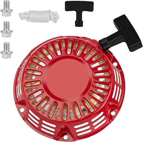 SOFO Para Honda GX390 Arrancador de cable de tracción - Conjunto de arranque con cable de tracción 11HP 13HP 420cc Arandelas de cortacésped
