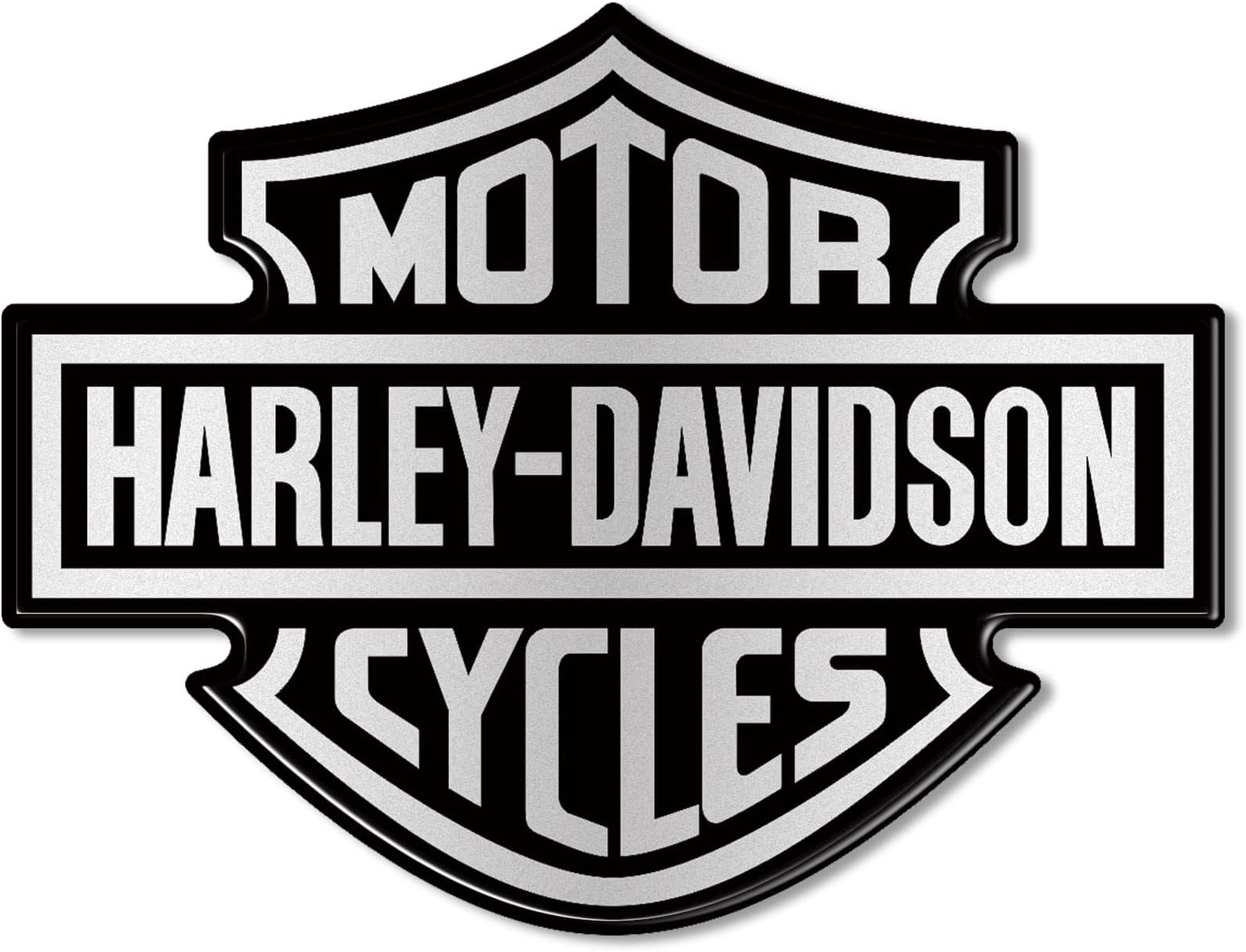 labelbike - 3D Resin Sticker EMBLEM LOGO for Motorcycle Tank compatible with HARLEY DAVIDSON - size 9.5x7 cm