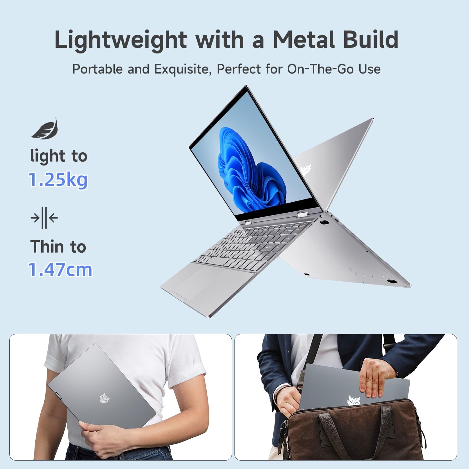 BMAX 2 in 1 Notebook 13,3 Pollici PC Touch Screen N100 CPU 16GB RAM 512GB SSD Convertibile 360° Computer Portatile, Tastiera Retroilluminata 1920x1080 IPS BT4.2 Type Cx2 Film per Tastiera Italiana