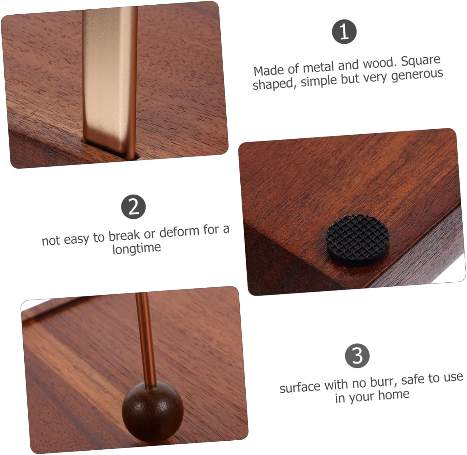 PRETYZOOM Napkin Holder Stand and Tissue Dispenser Minimalist for Home Kitchen Restaurant and Cafes Smooth Edges for Safe Use Sturdy Construction for Durability