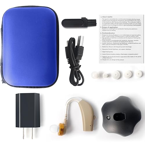 Miniatura 5 de Audífonos para personas mayores recargables con cancelación de ruido - Amplificador auditivo para uso doméstico y exterior