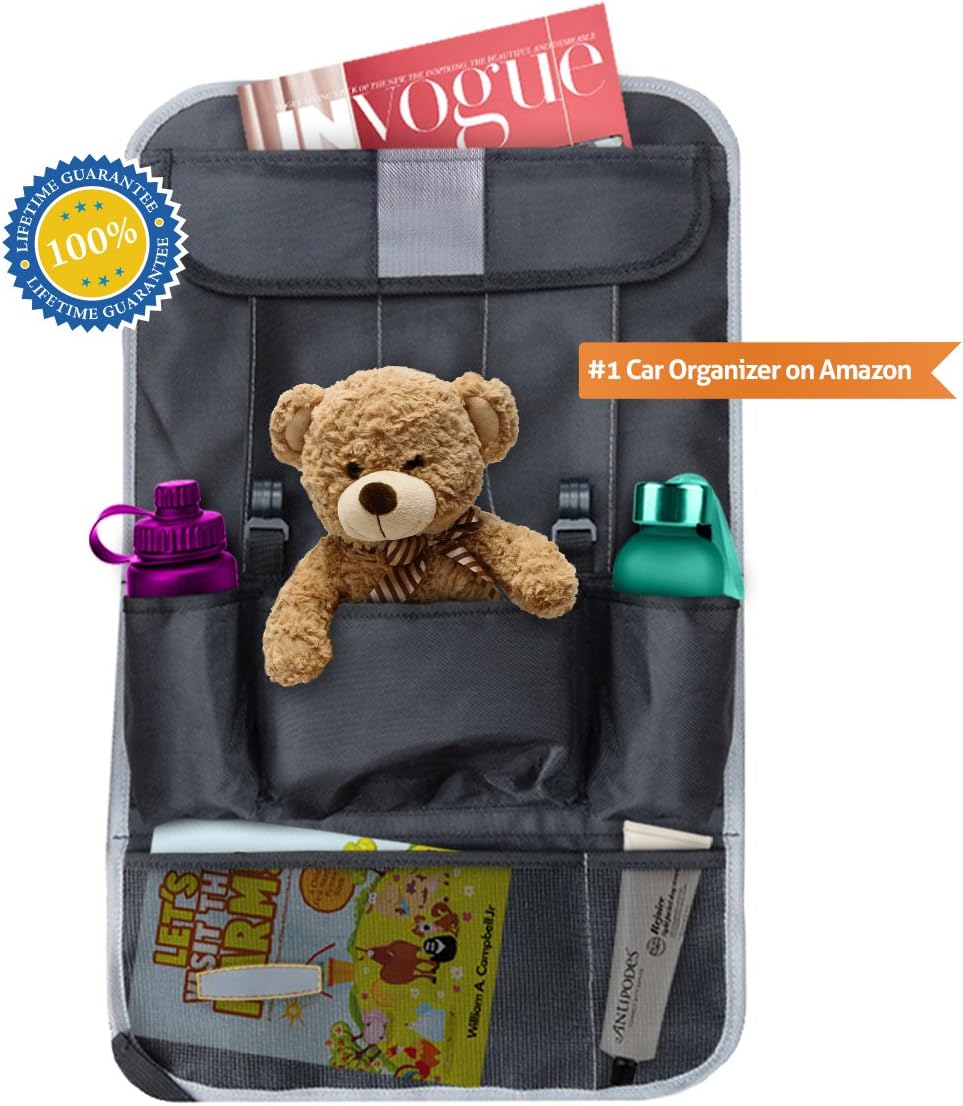 Deal Of The Day: TravelLitely Car Backseat Organizer - Premium Car Storage for Clean and Organized Car - Must Have for Parents and Kids