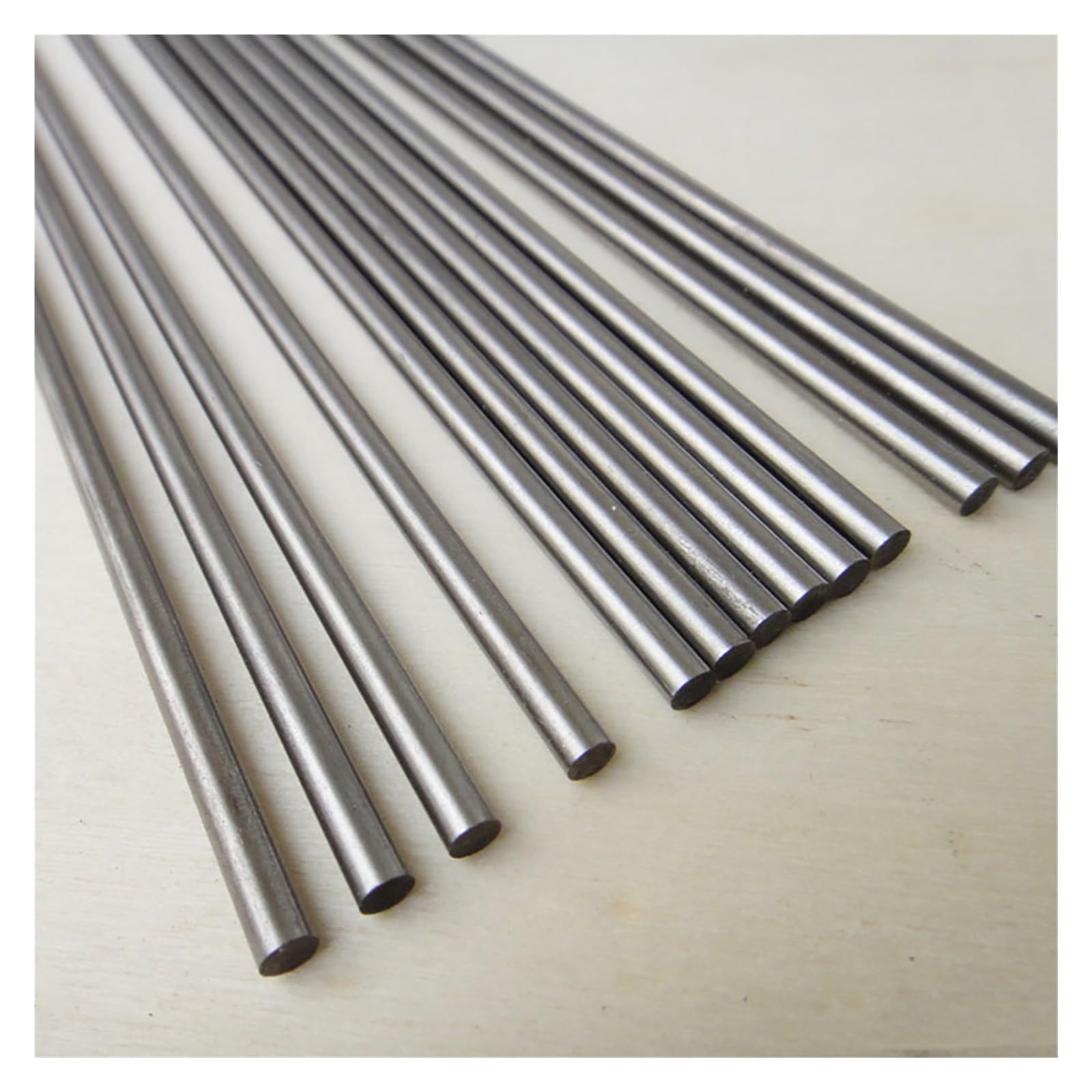 Metall-Rundstab, Stahlstange, DIY-Achsenbau-Modellmaterial(8mmx250mm,5pcs)