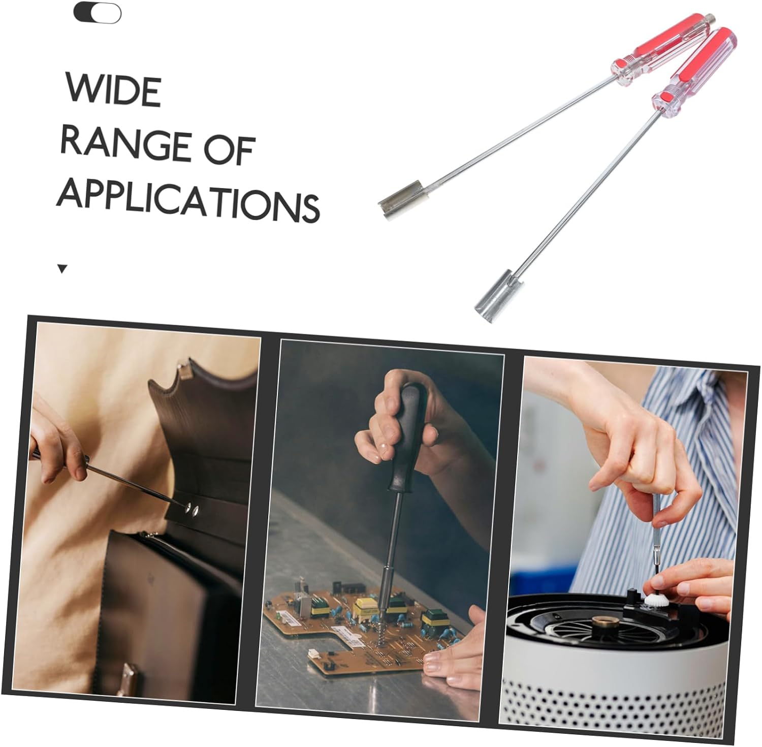 Homoyoyo 2pcs Tool Professional Type Connector Puller Screwdriver and Video Extractor for Easy Installation and Disassembly of Connectors