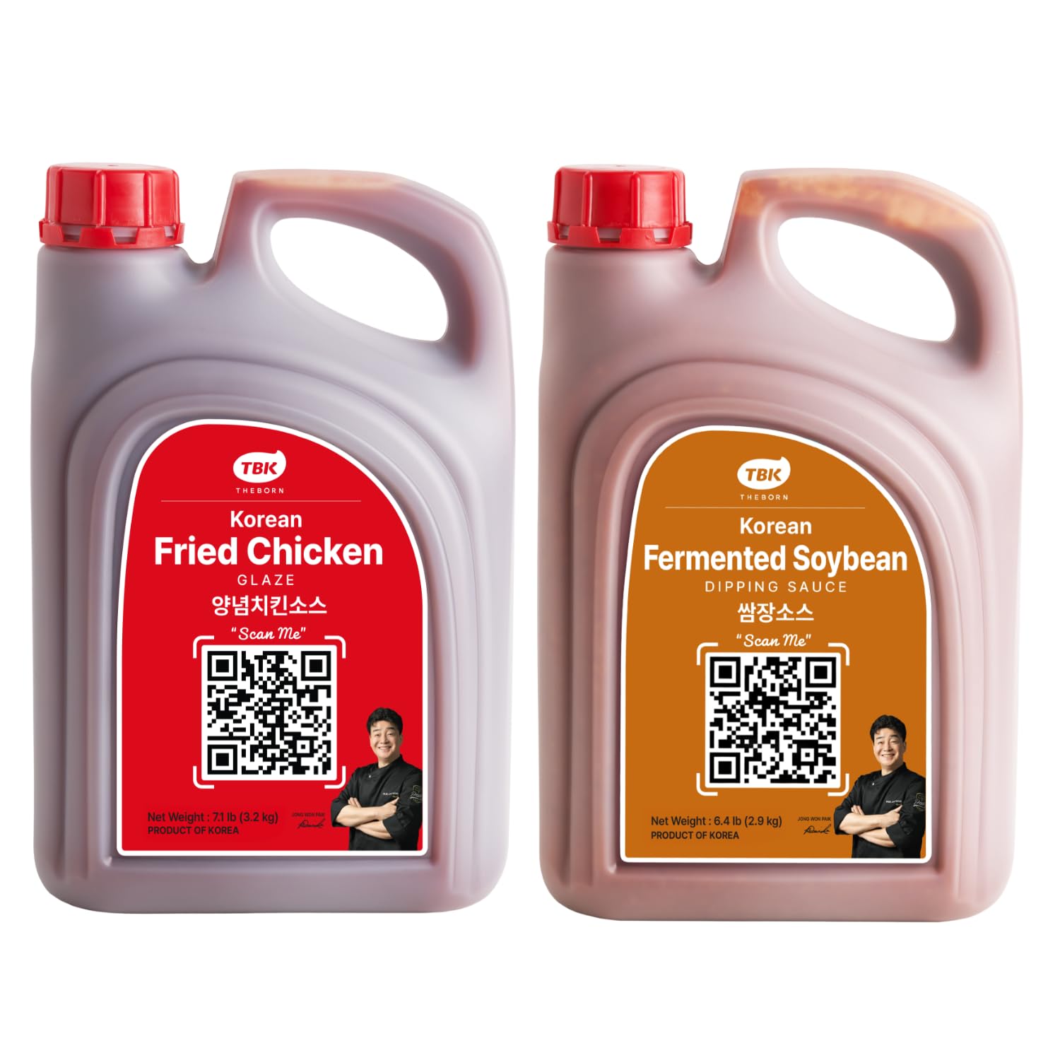 TBK THEBORN Korean Cooking Bundle – Korean Fried Chicken Glaze & Korean Fermented Soybean Dipping Sauce