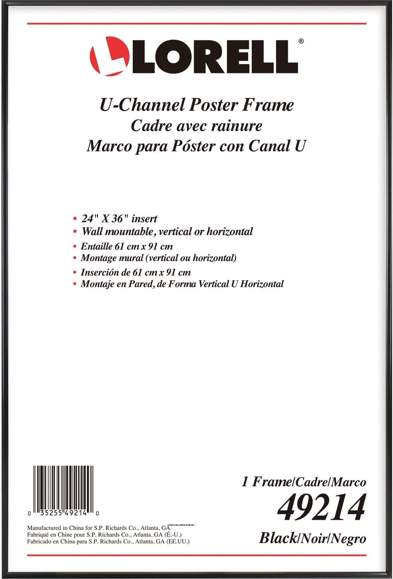 Lorell Stylish Poster Frame, 24" x 36" (49214)