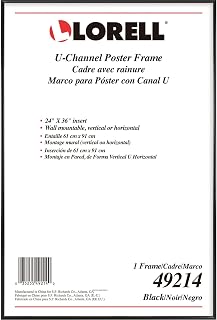 Lorell Stylish Poster Frame, 24" x 36" (49214),Black