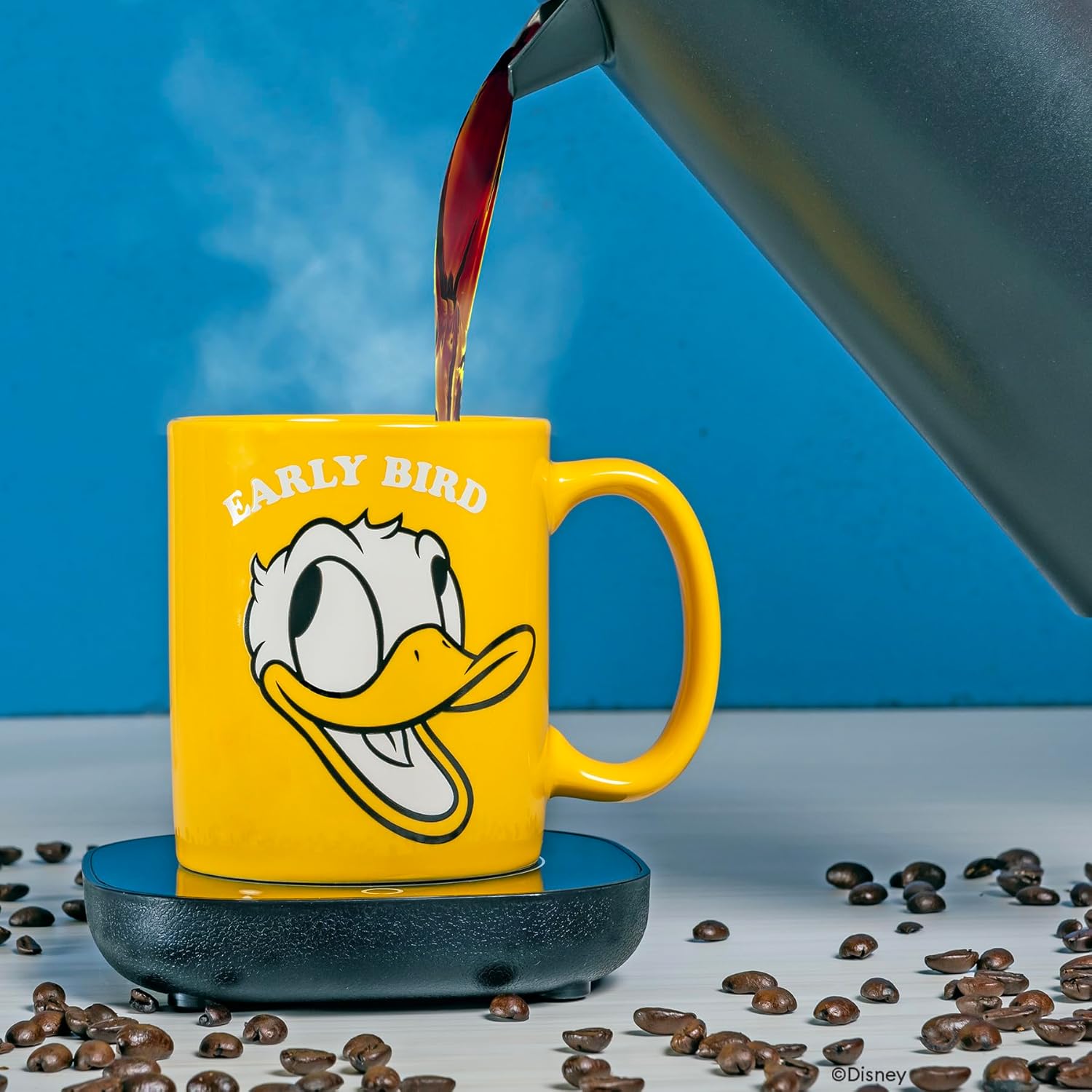 Uncanny Brands Disney Donald Duck12oz Mug Warmer Set – Keeps Your Favorite Beverage Warm - Auto Shut On/Off