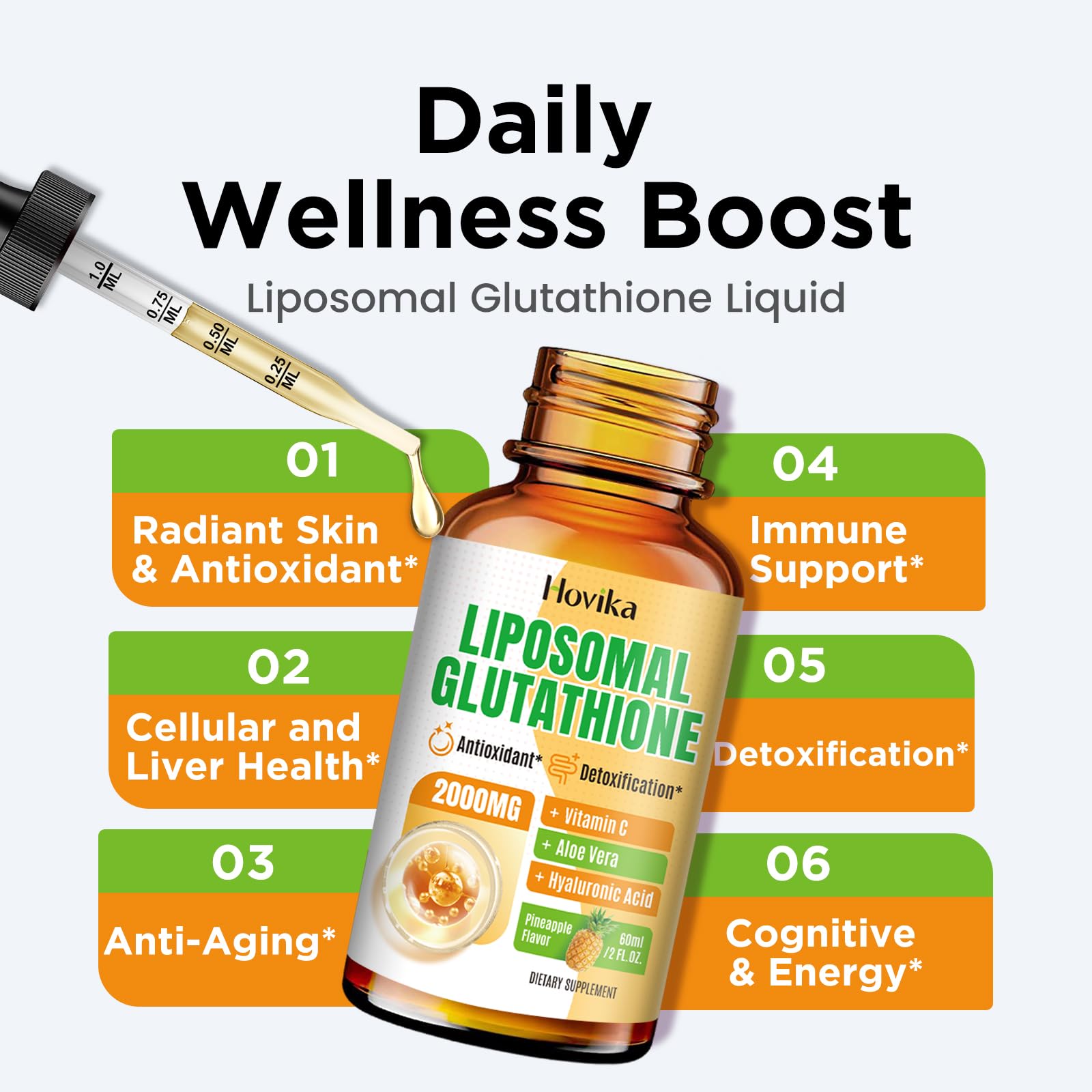 Amazon.com: Liposomal Glutathione Supplement 2000mg, Liquid Glutathione Drops with Vitamin C, Master Antioxidants for Immune System, Aging Defense, Skin Health, Liver Detox -Superior Absorption, Pineapple 2 Fl Oz : Health & Household Amazon.com: Liposomal Glutathione Supplement 2000mg, Liquid Glutathione Drops with Vitamin C, Master Antioxidants for Immune System, Aging Defense, Skin Health, Liver Detox -Superior Absorption, Pineapple 2 Fl Oz : Health & Household