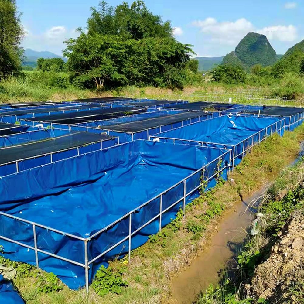 Bassin à Poissons en Toile Pliable Portable - 3x1.5x1.5m Koi Tank & Réservoir D'eau pour Jardinage, Irrigation & Piscine Extérieure - Solution Temporaire Idéal pour Besoins D'eau
