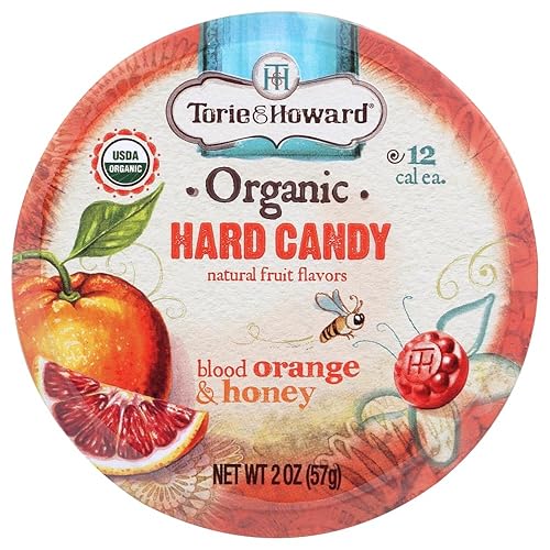 Torie & Howard Candy Tin Bld Oran & HNY