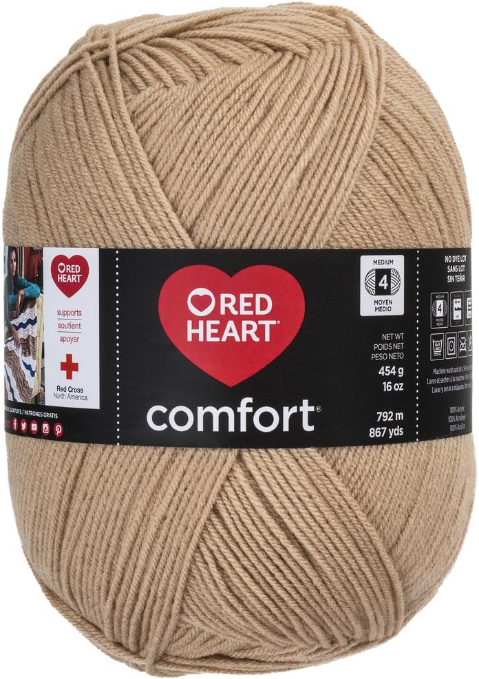 Coats Yarn E707D3167 Red Heart Comfort Yarn, Tan Amazon.ca Home