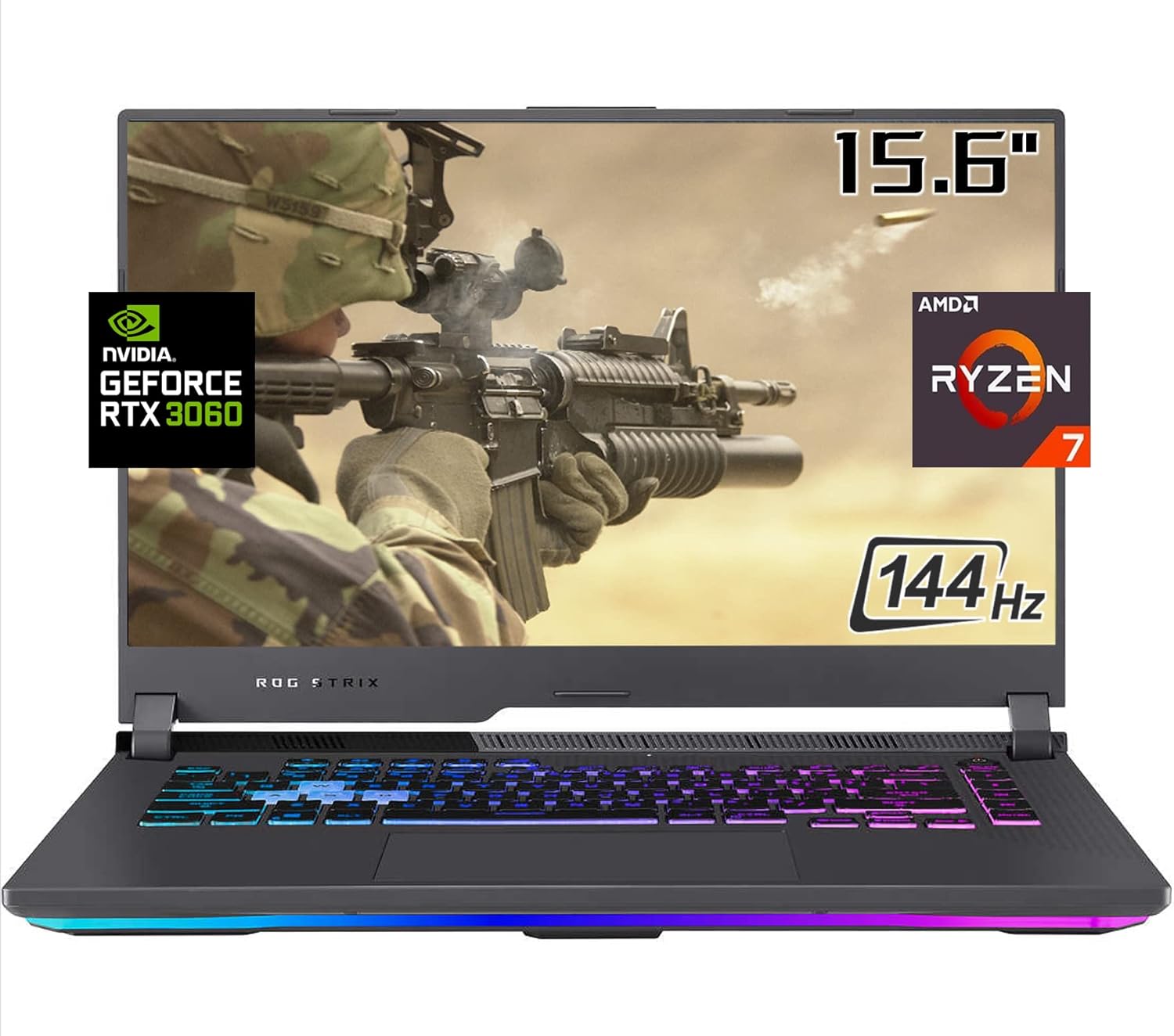 Asus ROG Strix G15 Laptop FHD 144Hz, RTX Dominican