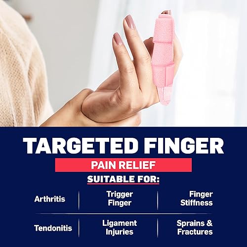 Miniatura 2 de Doctor Developed - Férula y manual para dedos  Dedo de gatillo, artritis, RSI  Se adapta a anillo, índice, meñique y medio  2 tamaños (rosa, SM)
