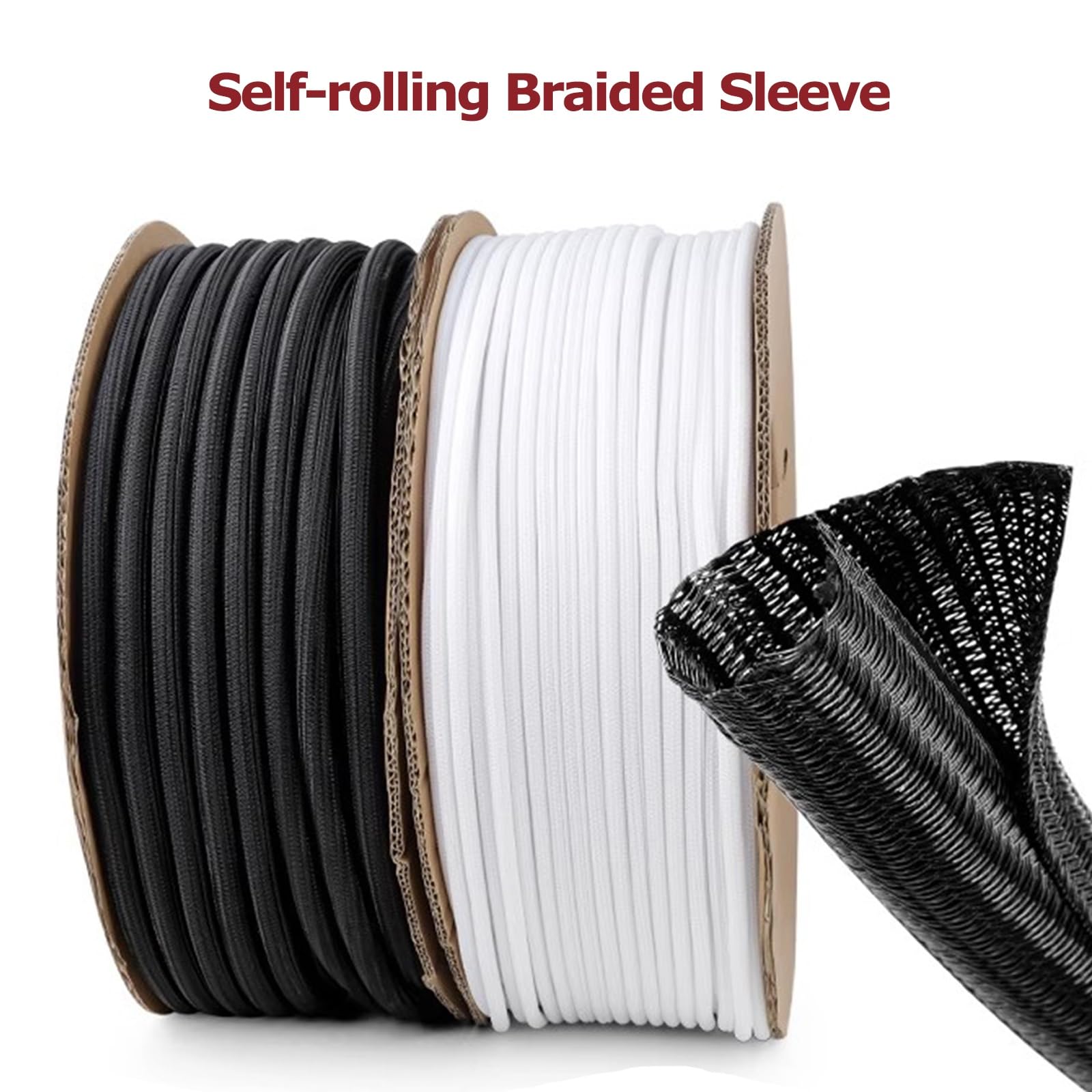 32,8 stóp ochrona kabli, organizator kabli pod biurkiem, zarządzanie kablami podłogowymi (wielokolorowe, 0,6 w 32,8 stopy)