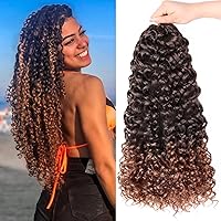 Vista 61 de Gogo Curl Cabello de Ganchillo Rizado de 8 Pulgadas Cabello Corto Rizado de Ganchillo para Mujeres Negras Rizos de Playa Onda de Agua Cabello Rizado