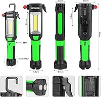Vista 5 de AlltroLite Herramienta automática de emergencia 9 en 1 con linterna LED Kit de linterna multifunción para coche con tres modos de iluminación