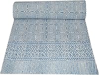 Vista 1 de Kantha - Colcha de edredón (bloque)