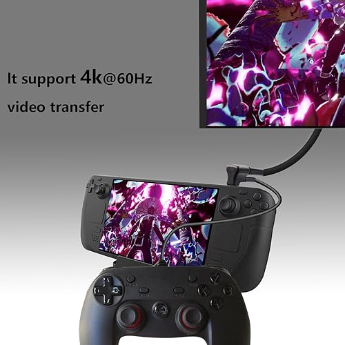 Miniatura 5 de RIIEYOCA Adaptador multifunción USB C a USB 3.1, 1 en 2 compatible con 8K 60Hz, transmisión de alta velocidad OTG 20Gpbs, compatible con Steam Deck,