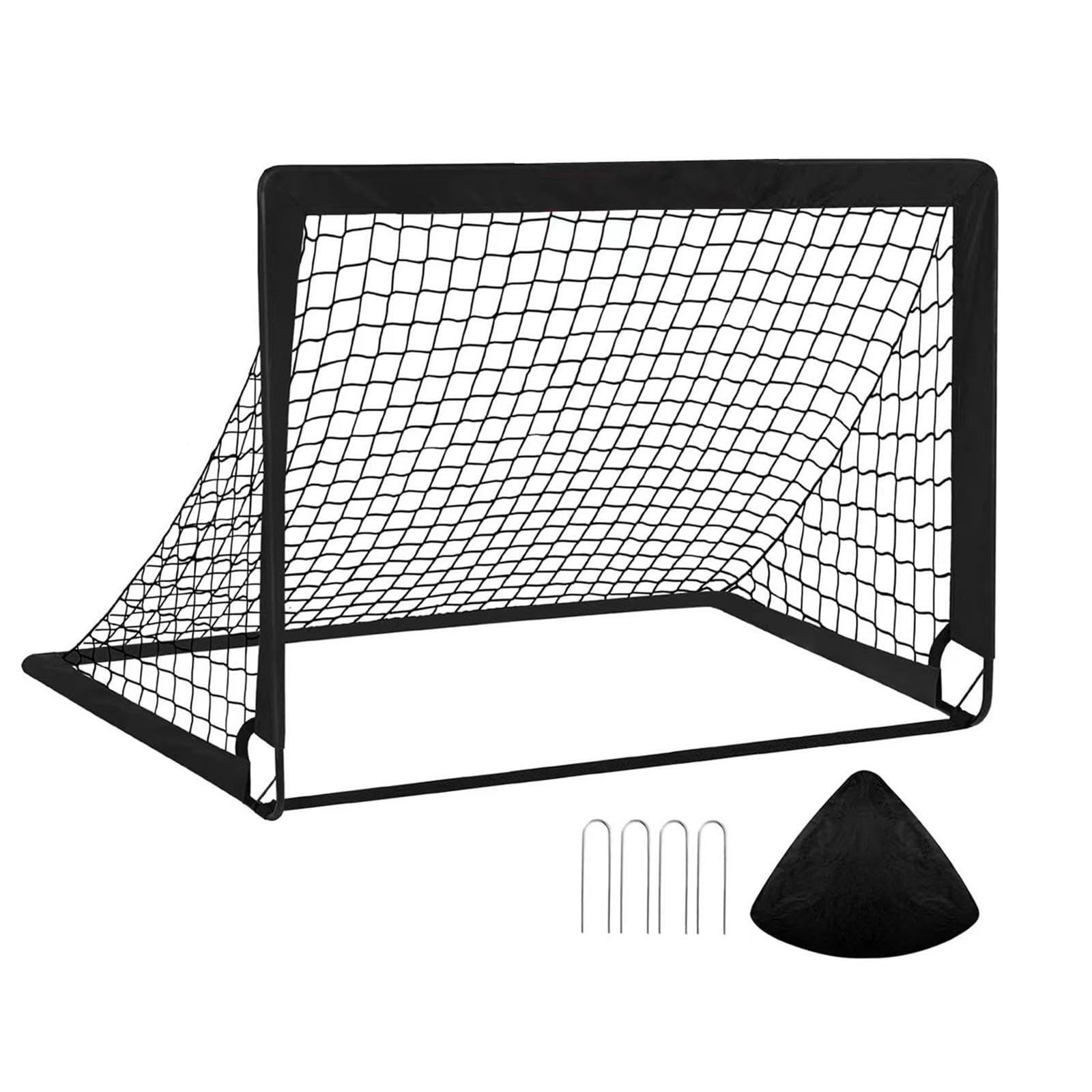 fashionmyday Fashion My Day Soccer Goal Net for Kids Compact Football Gate for Park Garden Outdoor Sport Black-picture-15