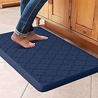 Vista 19 de WISELIFE Alfombra de Cocina Acolchada Anti Fatiga, 17.3"x39", Alfombra de Piso Gruesa Antideslizante Impermeable, Alfombras y Tapetes de Cocina