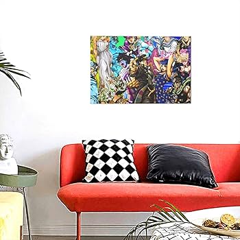 Amazon.co.jp: ジョジョの奇妙な冒険 絵画 キャンパスアート写真