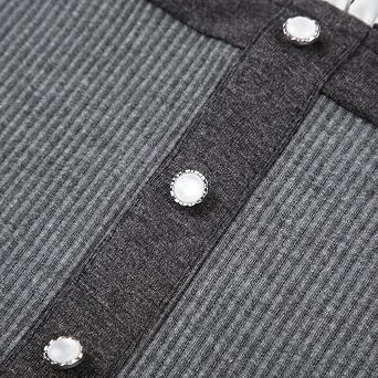 Y2k Clothing Korean Fashion Polka Dot Print Contrast Patchwork Knitted Tops Grey Cute Bow T-Shirts Slim Crop Tops