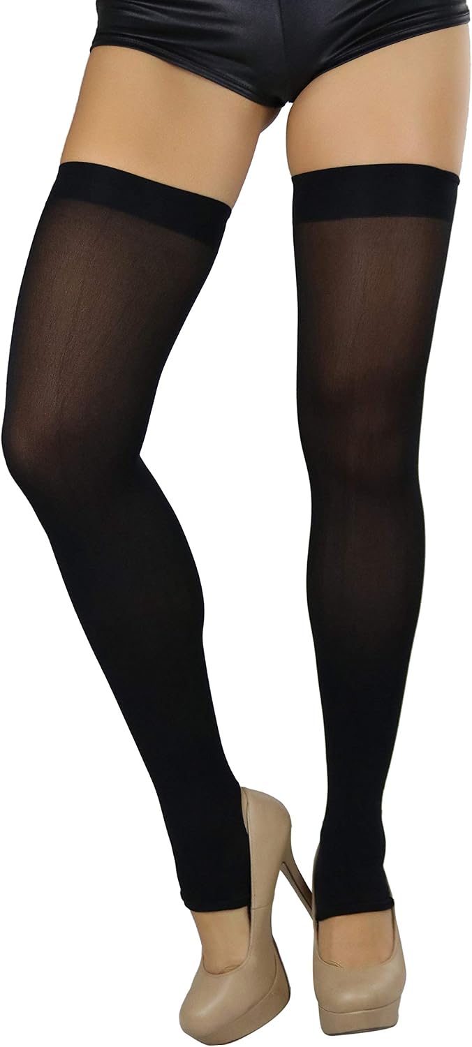 ToBeInStyle Women's Fashion Dimond Net Thigh High Footless Novelty Leg Warmer Hosiery