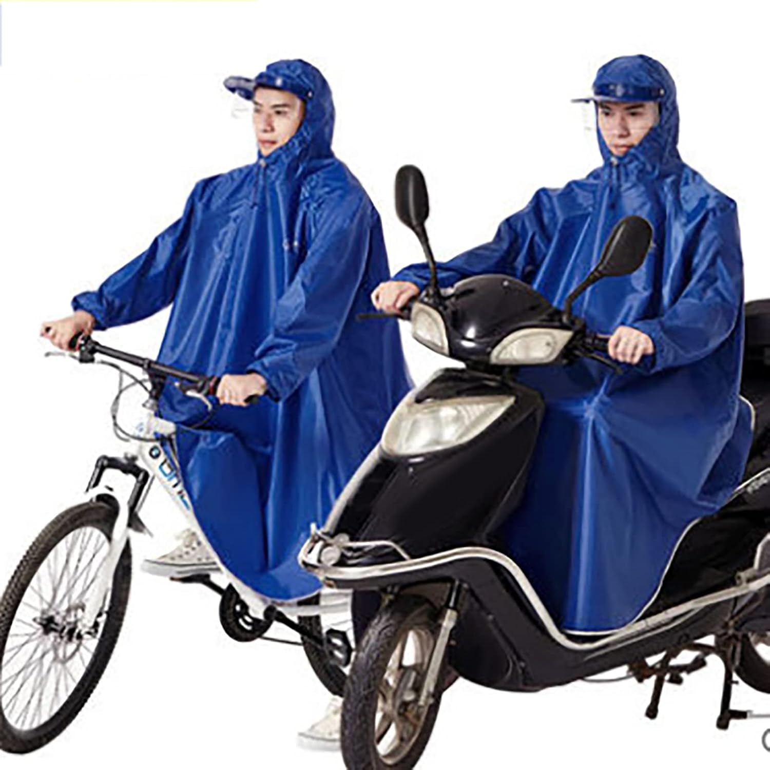 レインコート 自転車 バイク レインポンチョ ロング丈 ポンチョ レディース メンズ 男女兼用 通勤通学 完全防水 四季通勤 収納袋