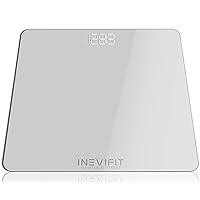 Vista 7 de INEVIFIT Báscula de baño, báscula digital de baño de alta precisión, mide un peso de hasta 400 libras. Incluye