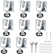 DBREAKS Möbel Nivellierfüße, 8 Pcs Schwerlast Einstellbar Nivellierer, Verstellbar Möbelfüße, Möbel Leveler, Höhenverstellbare Gewindefüße, Schrankfüße&Sockelfüße mit Sicherungsmuttern