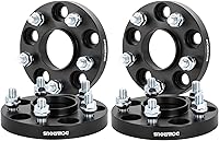 Vista 10 de DCVAMOUS 4 piezas de espaciadores de rueda centrados en el cubo negro 5x120 de 1 pulgada con pernos 14x1.5 de 66.9 de diámetro interior compatibles