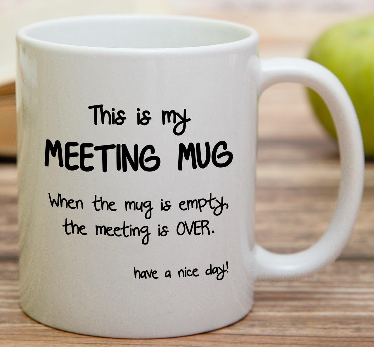 Retreez Funny Meeting Mug - 11oz Ceramic Coffee Mug - Funny, Sarcastic Gift for Coworkers, Siblings, Dad or Mom - Image 4