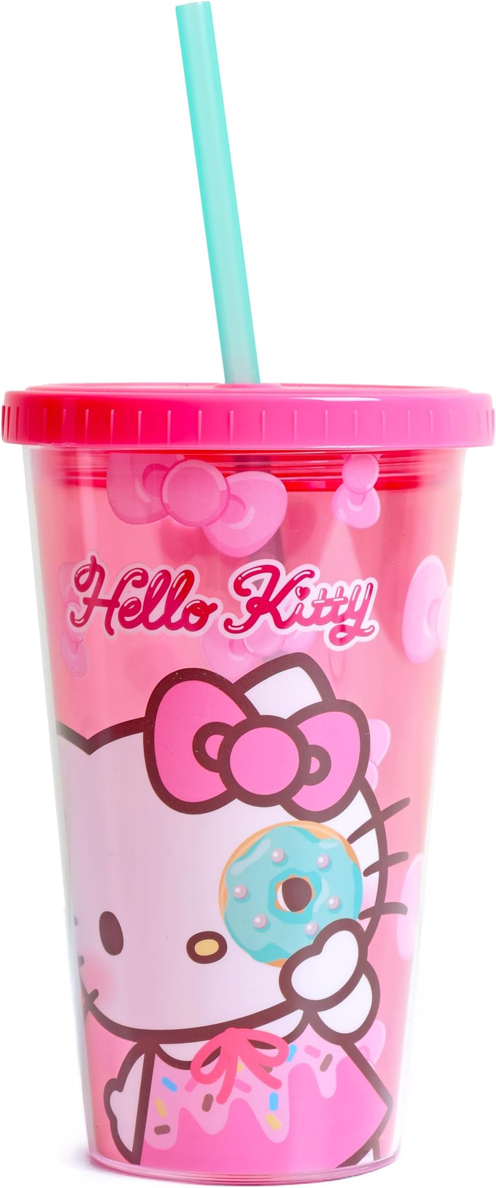 Hello Kitty Double Wall Plastic Silver Buffalo Cup - 450ml