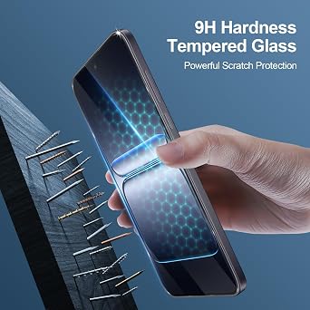 GiiYoon-3 PACK Screen Protector for OnePlus Nord 5 Tempered Glass [HD Full Coverage] [Easy Installation] [Round Edge] [Scratch Resistant] [9H Hardness]