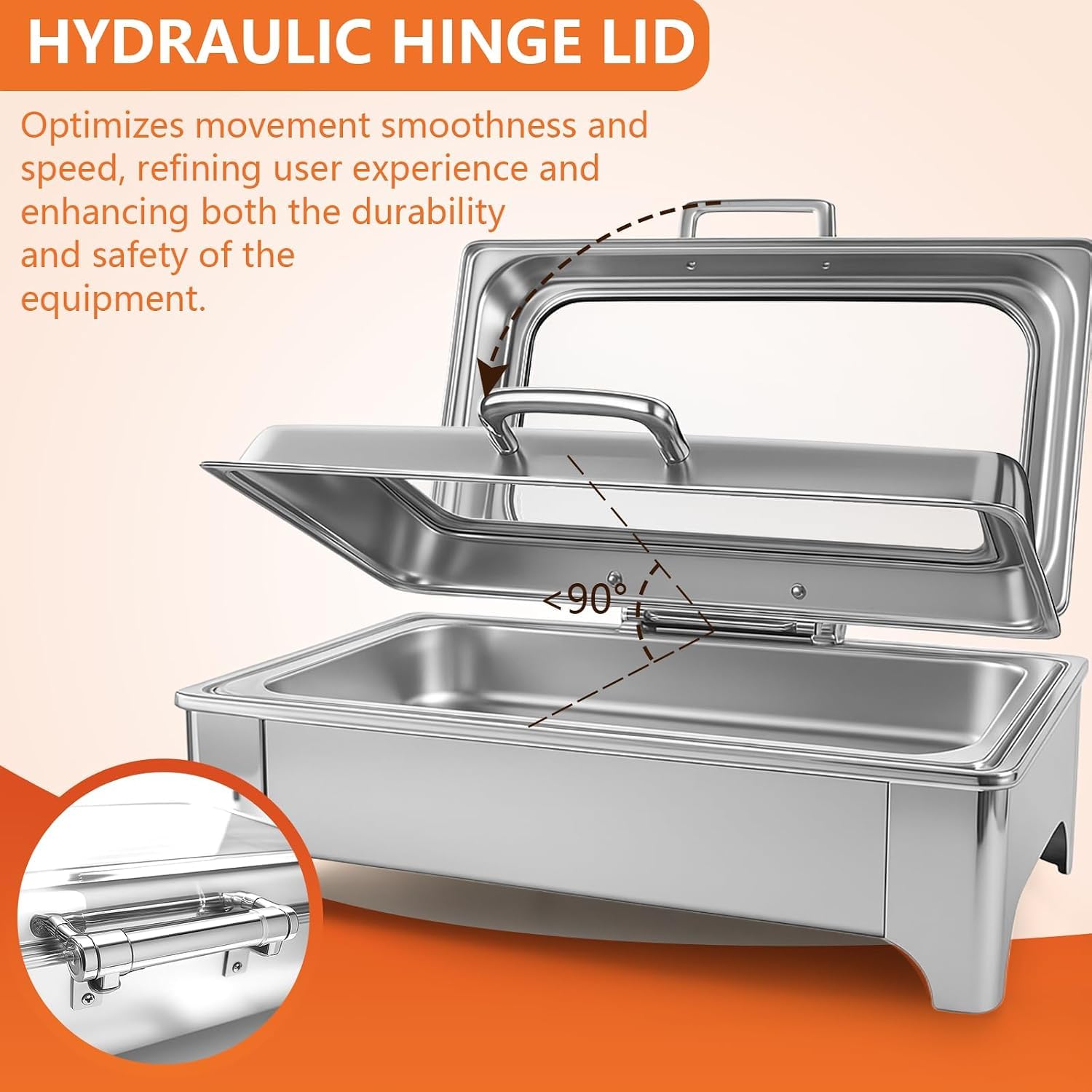 TYH Scaldavivande Elettrici, Scaldavivande Elettrici per Buffet, con Controllo della Temperatura Regolabile, Diverse Opzioni di Vaschette per Alimenti, con Coperchio Trasparente