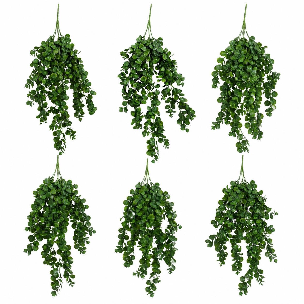 Multipack Leaf Design Artificial Hanging Plants