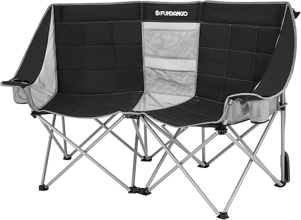 FUNDANGO Loveseat Sedie da campeggio pieghevoli per adulti