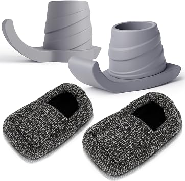 Vive Walker Ski Glides and Covers 4 PCS - Senior & Elderly Accesories for Folding Walkers - Feet Sliders for Back Legs - Replacement Part, Slides Easily - Gliders for Hardwood Floor & Outdoor Use