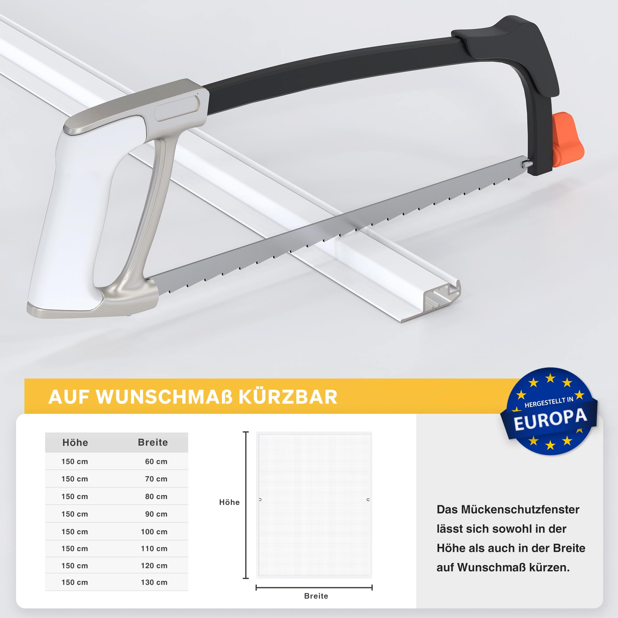 Zanzariera Per Finestre SlimLine - Montaggio Senza Fori, Telaio Alluminio - Foto 3