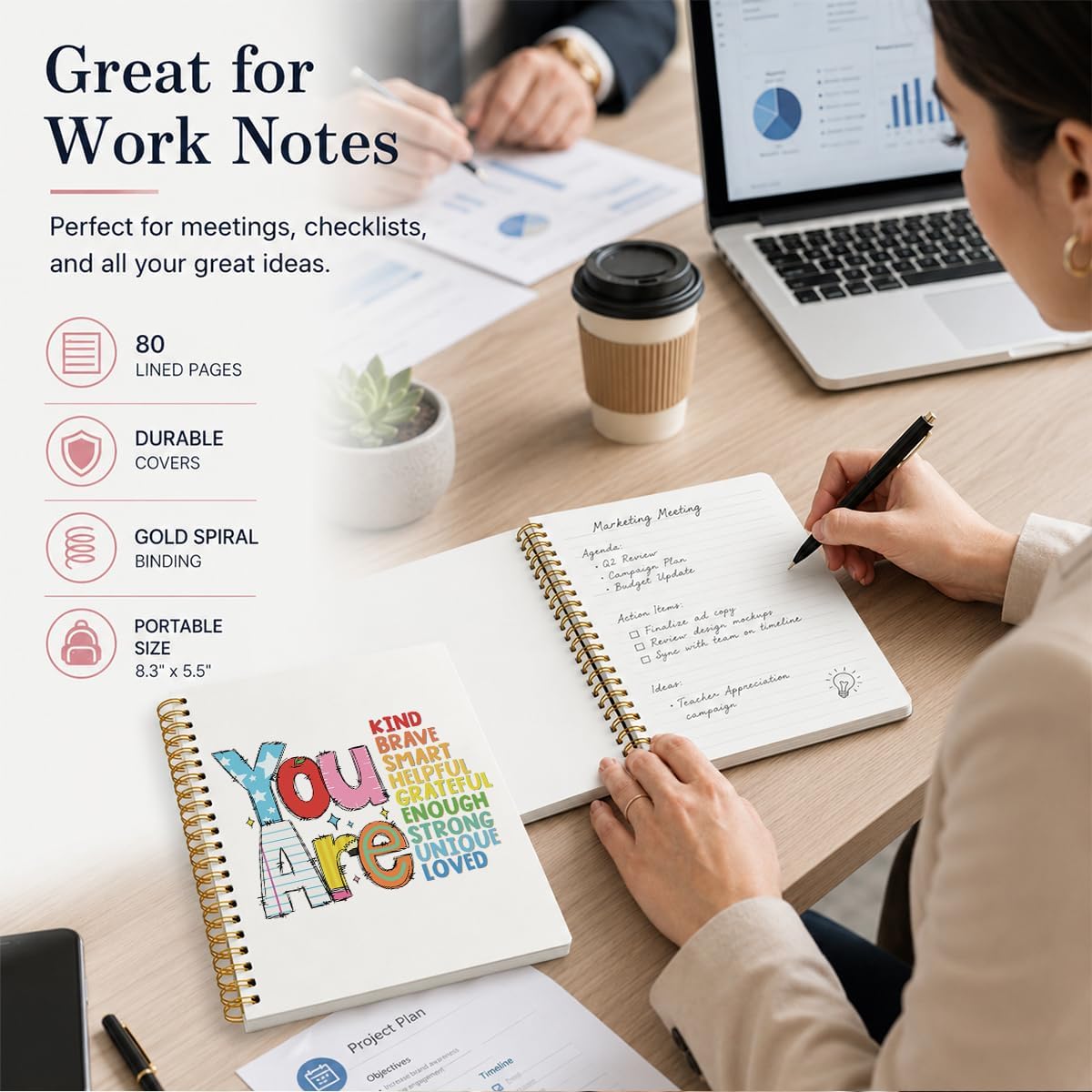 Teacher Journal Notebook Inspirational Motivational Journal for Women image 3