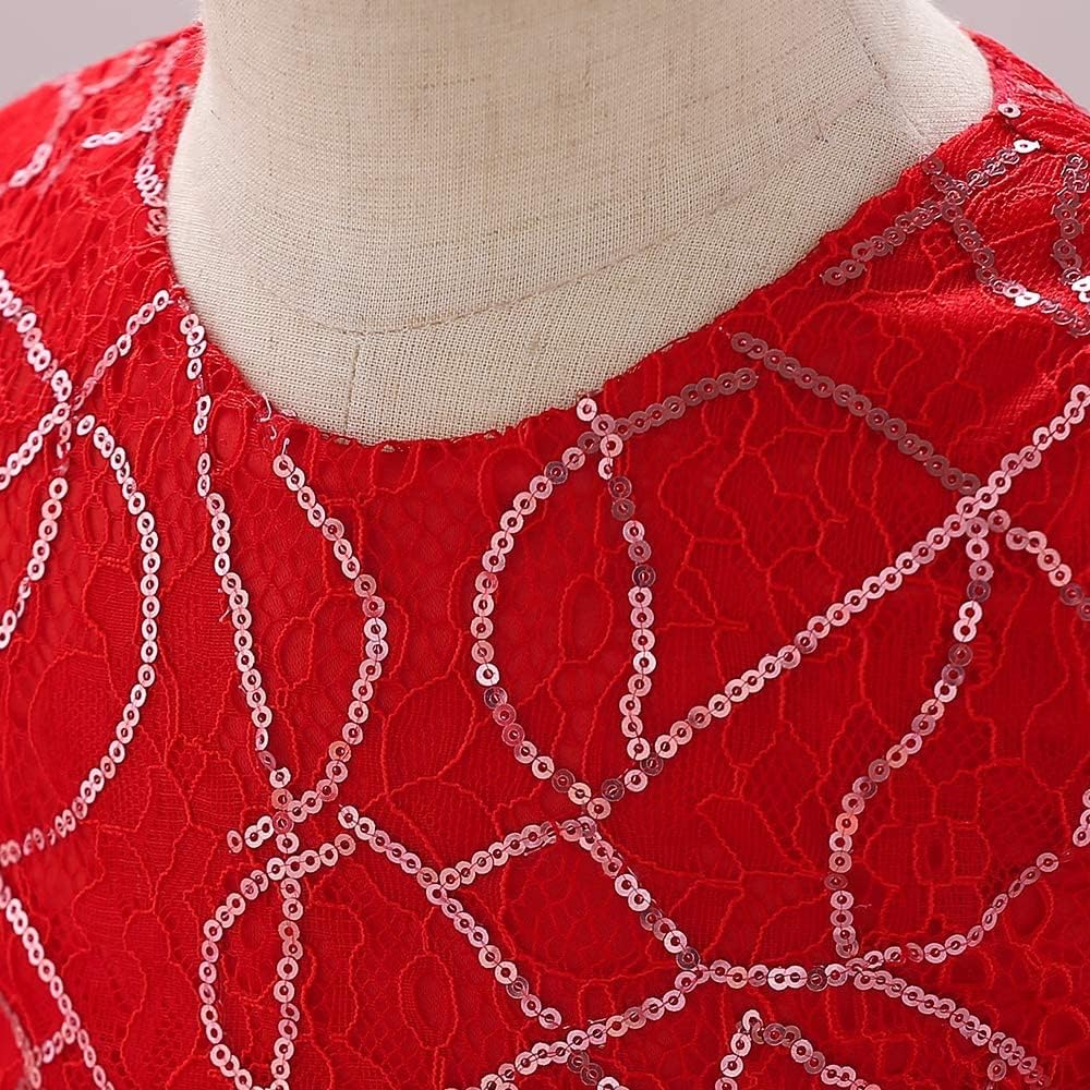 Baby Toddler Lace Dress Girls First Baptism Elegant Embroidery Wedding Party Flower Bridesmaid Dresses Up - Image 4