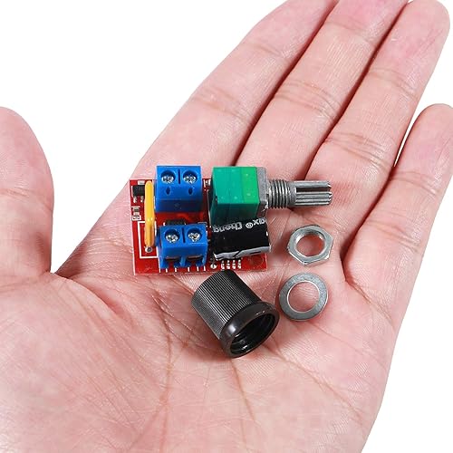 Vista 7 de UMLIFE Mini DC 3V-35V 5A PWM Controlador de velocidad del motor Módulo de interruptor 10pcs