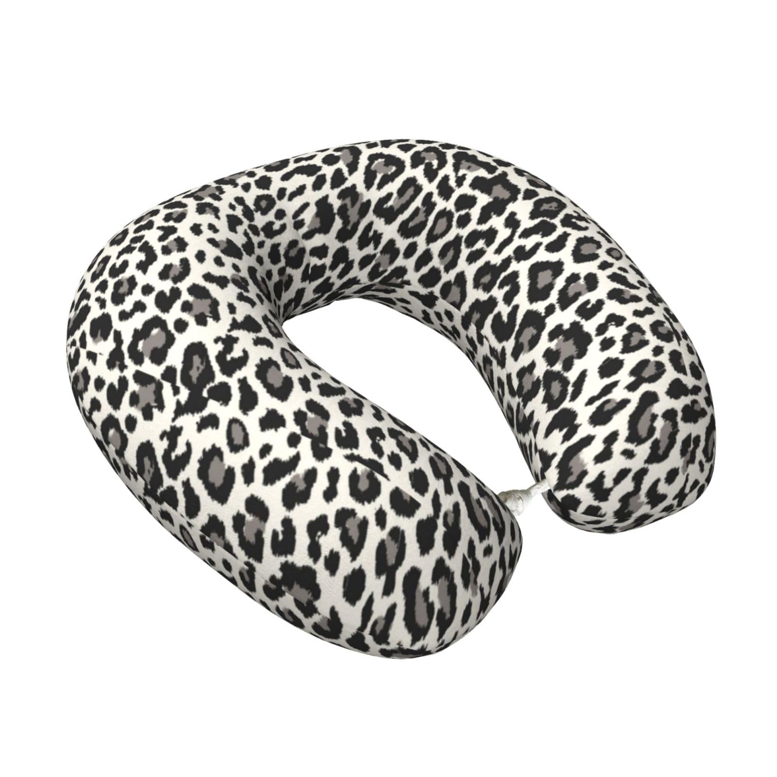 LKYMOH Leopard Print Print, Travel Neck Pillow U-Shaped Memory Neck Support Soft Comfortable With Washable Cover For Airplane Car Traveling and Office