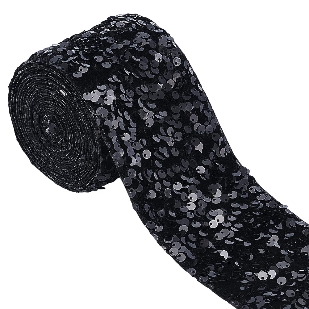 URROMA Nastro Con Paillettes Argentate – Piatto, Larghezza 0,6 Cm, Lunghezza Totale 18,1 Metri (2 Rotoli Da 9m) - 4