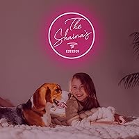 Vista 5 de Letreros de neón personalizados, letrero LED de neón personalizado para decoración de pared, letrero de neón personalizado en 3D personalizable