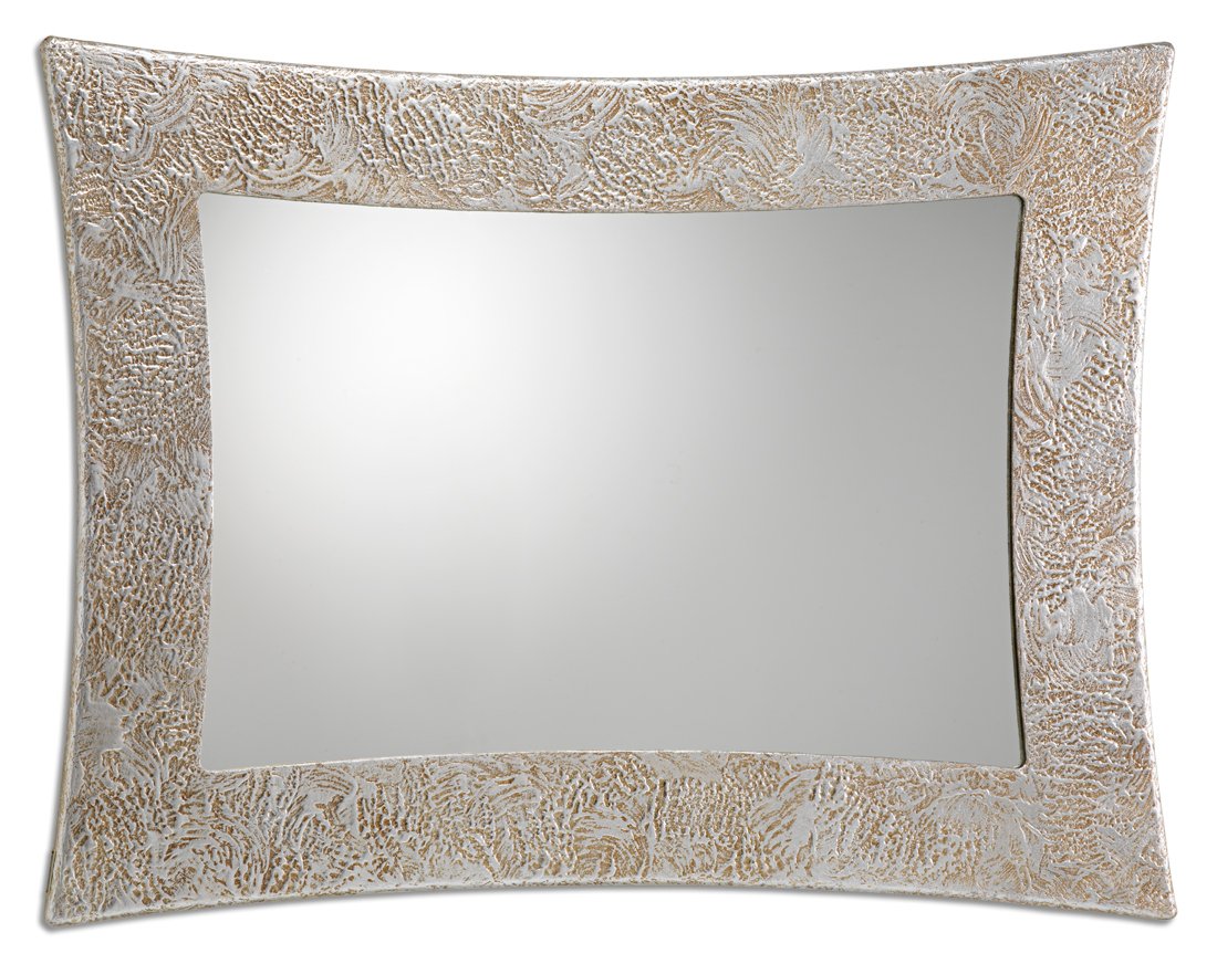 Pintdecor Vega Specchiera, MDF, Argento, 115x88x3 cm, Made in Italy
