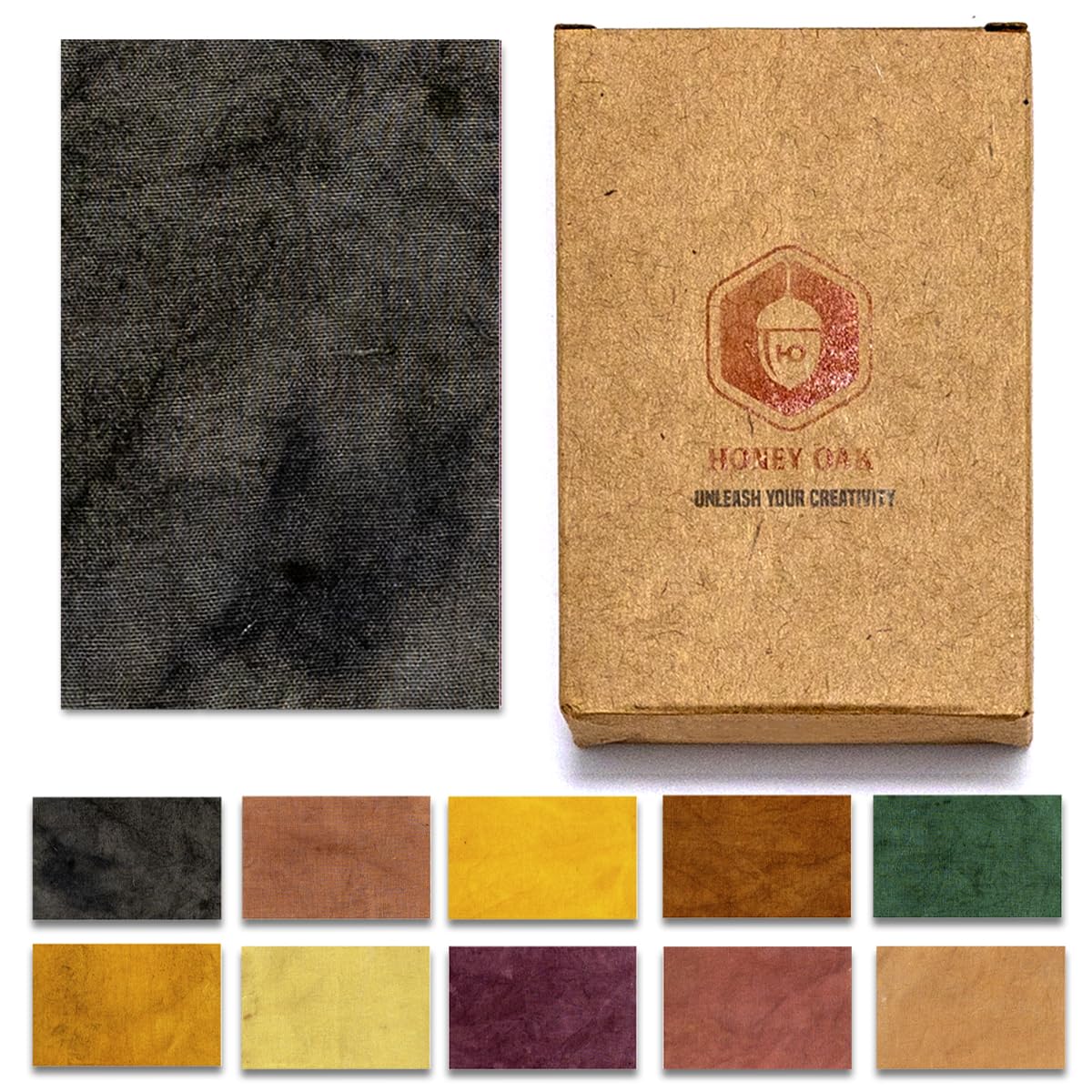 Fabric Dye with Natural Extract Colors | Ideal for Coloring Clothes Scarves Bags Bandanas | DIY Art & Craft Set for Kids and Adults | Painting Party