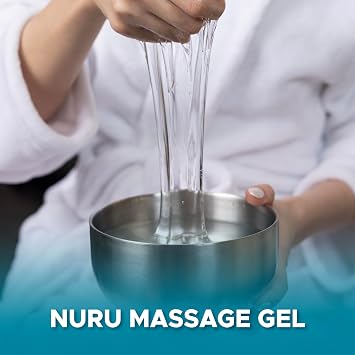 5 x Premium Nuru Massage Gel Powder 5 g Travel Bag Makes 500 ml Made in Japan Parabens and Glycerine Free