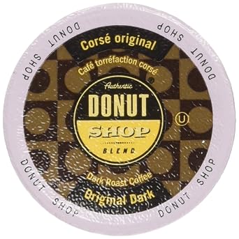 Authentic Donut Shop Blend Original Dark Single-cup Coffee for Keurig K-Cup Brewers